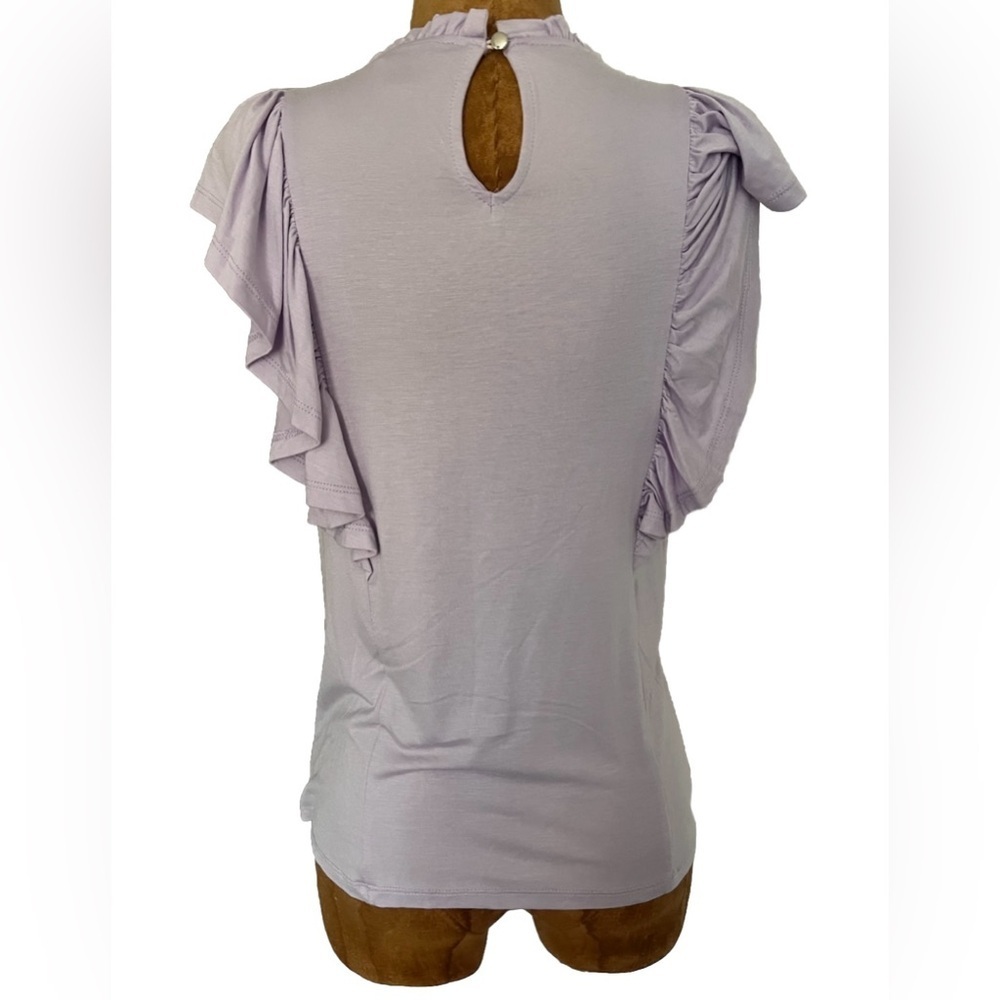 Cable & Gauge Lilac Crochet Accent Blouse NWOT S - Picture 5 of 9